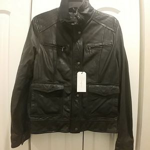 NWT Women's Cole Haan  Genuine Leather Jacket